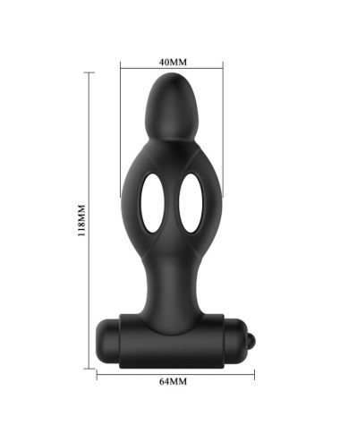 MR PLAY - SILICONE ANAL PLUG WITH VIBRATION