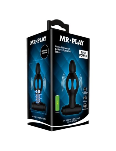 MR PLAY - SILICONE ANAL PLUG WITH VIBRATION