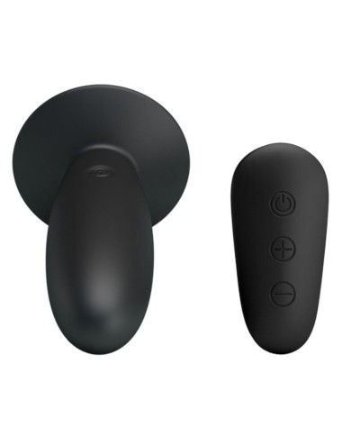 MR PLAY - ANAL PLUG WITH VIBRATION BLACK REMOTE CONTROL