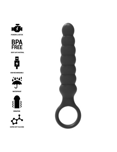 BLACK&SILVER - BOB POWERFUL SILICONE ANAL DILATOR