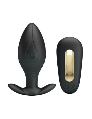 PRETTY LOVE - REGINA ANAL PLUG RECHARGEABLE VIBRATOR BLACK
