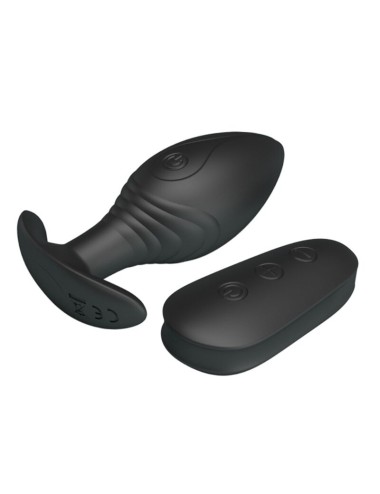 PRETTY LOVE - REGINA ANAL PLUG RECHARGEABLE VIBRATOR BLACK