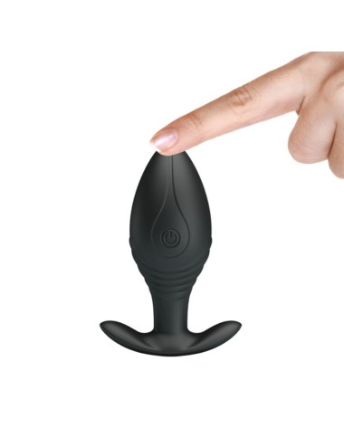 PRETTY LOVE - REGINA ANAL PLUG RECHARGEABLE VIBRATOR BLACK
