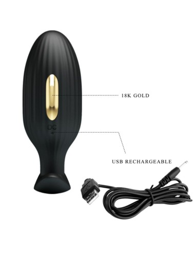 PRETTY LOVE - JEFFERSON APP CONTROLLED ANAL PLUG BLACK