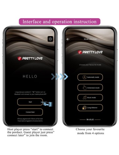 PRETTY LOVE - JEFFERSON APP CONTROLLED ANAL PLUG BLACK