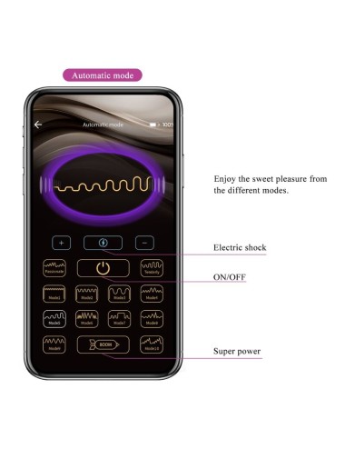 PRETTY LOVE - JEFFERSON APP CONTROLLED ANAL PLUG BLACK