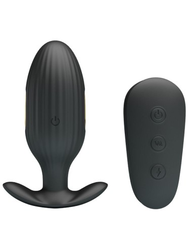 PRETTY LOVE - KELLY PLUG ANAL RECHARGEABLE VIBRATOR BLACK