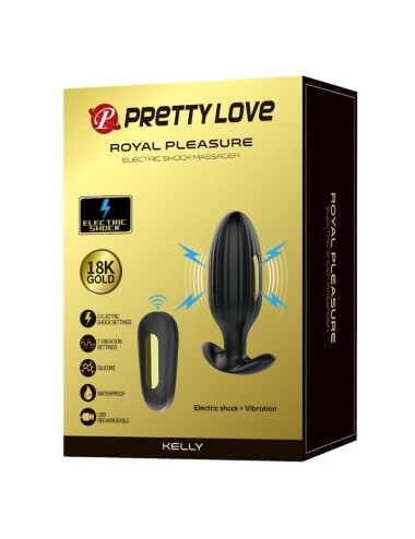 PRETTY LOVE - KELLY PLUG ANAL RECHARGEABLE VIBRATOR BLACK