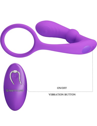 PRETTY LOVE - WARREN VIOLET ANAL RING & VIBRATOR