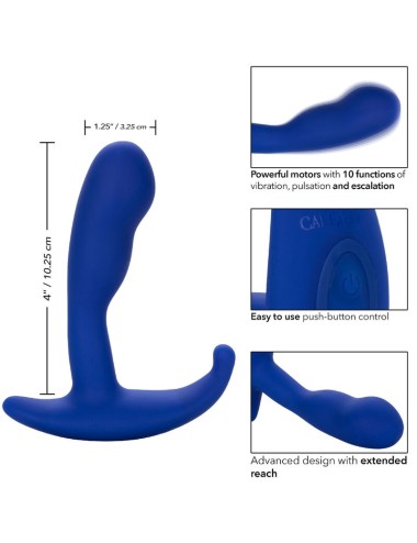 ADMIRAL - CURVED ANAL STIMULATOR & VIBRATOR BLUE