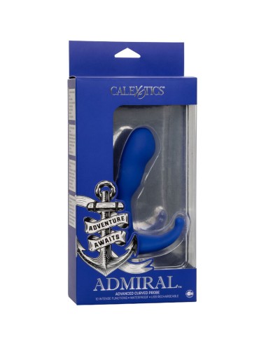ADMIRAL - CURVED ANAL STIMULATOR & VIBRATOR BLUE