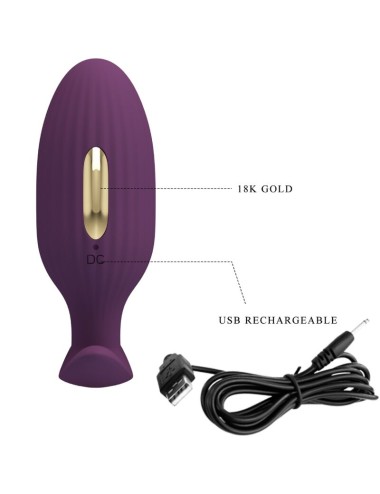 PRETTY LOVE - JEFFERSON APP CONTROLLED ANAL PLUG PURPLE