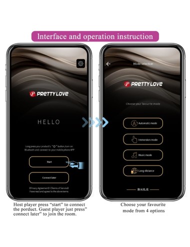 PRETTY LOVE - JEFFERSON APP CONTROLLED ANAL PLUG PURPLE