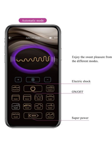 PRETTY LOVE - JEFFERSON APP CONTROLLED ANAL PLUG PURPLE