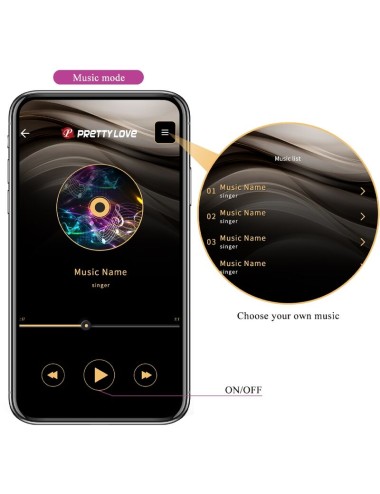 PRETTY LOVE - JEFFERSON APP CONTROLLED ANAL PLUG PURPLE