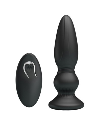 MR PLAY - POWERFUL VIBRATOR REMOTE CONTROL ANAL PLUG BLACK