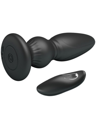 MR PLAY - POWERFUL VIBRATOR REMOTE CONTROL ANAL PLUG BLACK