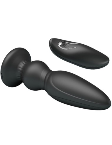 MR PLAY - POWERFUL VIBRATOR REMOTE CONTROL ANAL PLUG BLACK