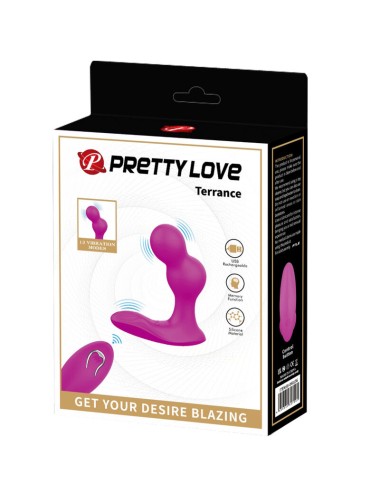 PRETTY LOVE - TERRANCE ANAL VIBRATOR MASSAGER WITH REMOTE CONTROL