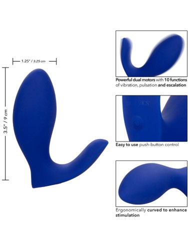 ADMIRAL - RIMMING PROSTATE STIMULATOR & VIBRATOR BLUE