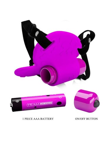 PRETTY LOVE - HEARTBEAT CLITORIS MASSAGER 10 VIBRATION MODES PURPLE
