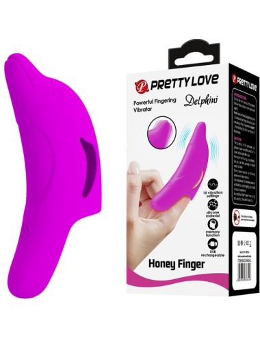 PRETTY LOVE - DELPHINI POWERFUL PURPLE FINGER STIMULATOR