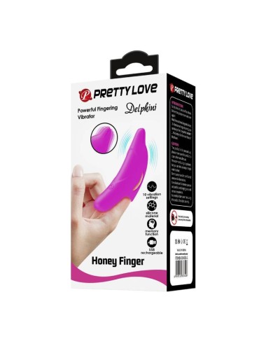 PRETTY LOVE - DELPHINI POWERFUL PURPLE FINGER STIMULATOR