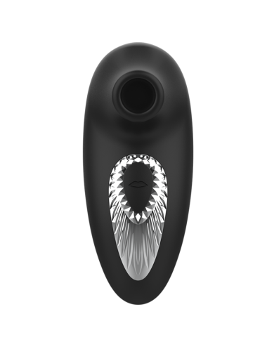 BLACK&SILVER - DRAKE DELUXE SUCKING VIBE RECHARGEABLE SILICONE BLACK