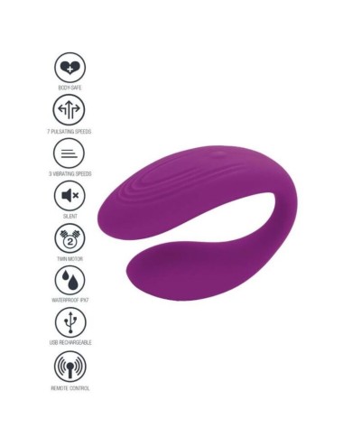 XOCOON - BOUND LOVE COUPLES VIBRATOR PURPLE