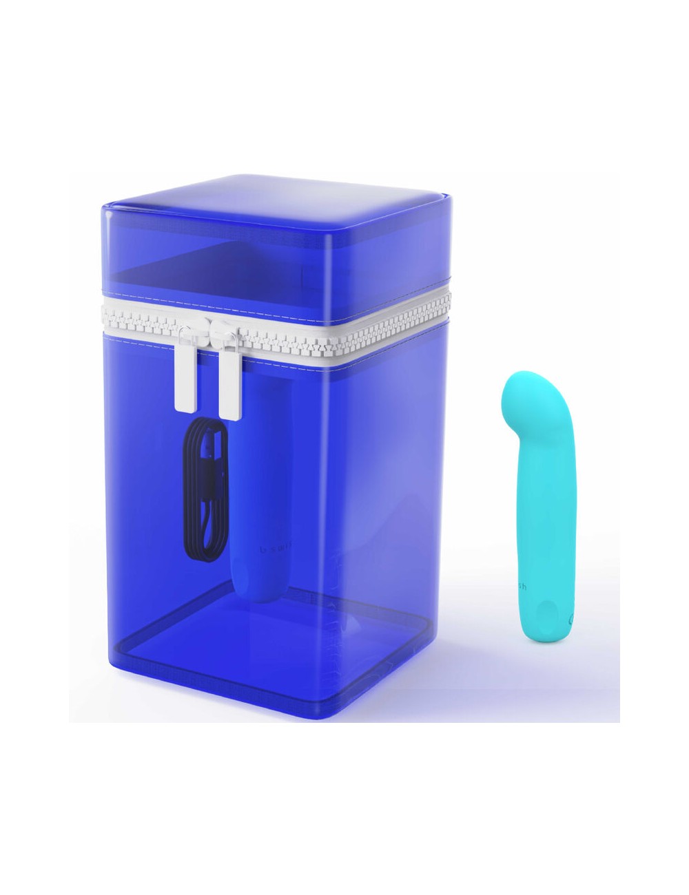 B SWISH - BCUTE CURVE INFINITE CLASSIC LIMITED EDITION BLUE SILICONE RECHARGEABLE VIBRATOR