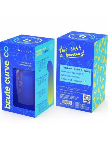 B SWISH - BCUTE CURVE INFINITE CLASSIC LIMITED EDITION BLUE SILICONE RECHARGEABLE VIBRATOR