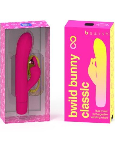 B SWISH - BWILD BUNNY INFINITE CLASSIC RECHARGEABLE VIBRATOR PINK SILICONE