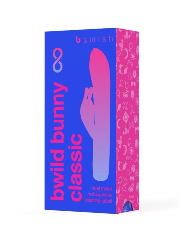 B SWISH - BWILD BUNNY INFINITE CLASSIC RECHARGEABLE VIBRATOR BLUE SILICONE