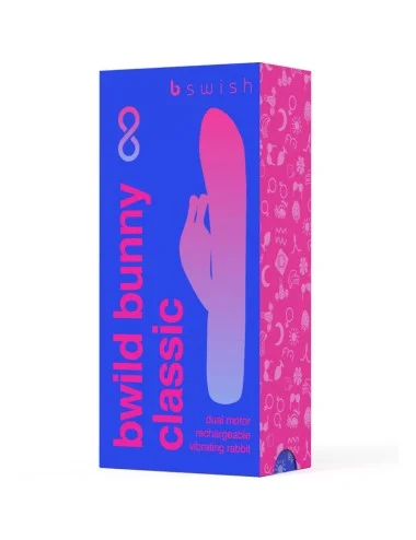 B SWISH - BWILD BUNNY INFINITE CLASSIC RECHARGEABLE VIBRATOR BLUE SILICONE