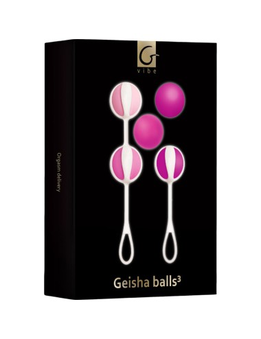 G-VIBE - SET 5 GEISHA BALLS3 PINK
