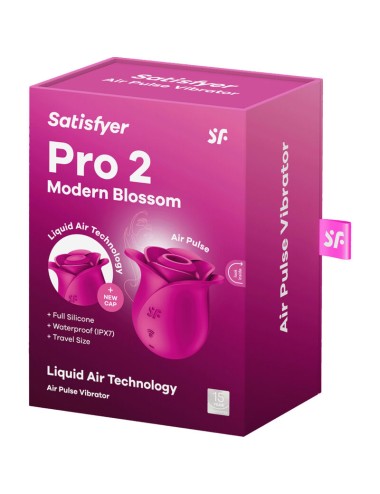 SATISFYER - AIR PULSE PRO 2 MODERN BLOSSOM VIBRATOR