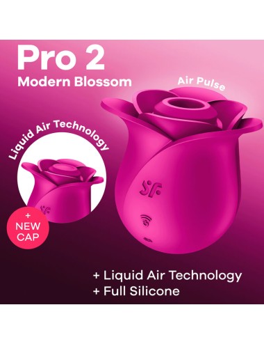SATISFYER - AIR PULSE PRO 2 MODERN BLOSSOM VIBRATOR