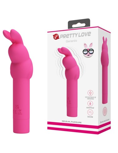 PRETTY LOVE - GERARDO FUSCHIA RABBIT SILICONE VIBRATOR