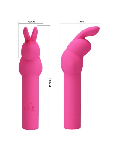 PRETTY LOVE - GERARDO FUSCHIA RABBIT SILICONE VIBRATOR