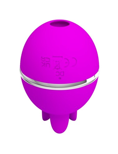 PRETTY LOVE - GEMINI BALL PURPLE ROUND SILICONE VIBRATOR