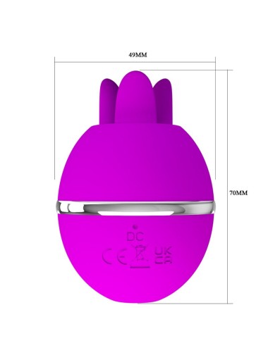 PRETTY LOVE - GEMINI BALL PURPLE ROUND SILICONE VIBRATOR