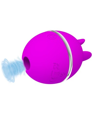PRETTY LOVE - GEMINI BALL PURPLE ROUND SILICONE VIBRATOR
