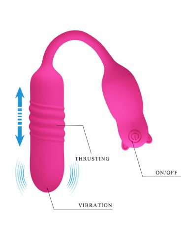 PRETTY LOVE - PINK SILICONE VIBRATING BULLET