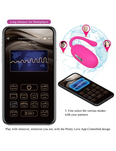 PRETTY LOVE - DOREEN RECHARGEABLE VIBRATING EGG MAGENTA