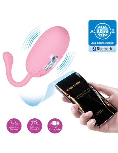 PRETTY LOVE - DOREEN PINK RECHARGEABLE VIBRATING EGG