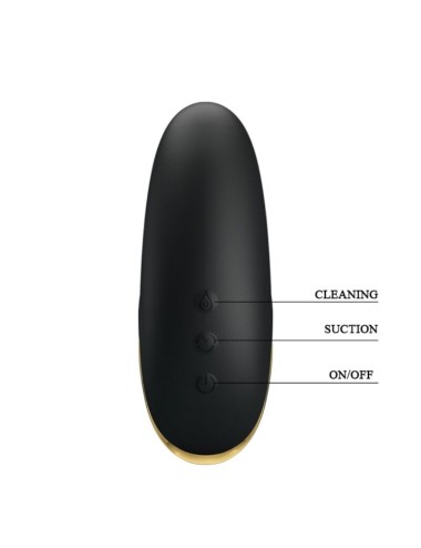 PRETTY LOVE - BLACK RECHARGEABLE LUXURY SUCTION MASSAGER