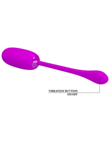 PRETTY LOVE - JULIUS WATERPROOF-RECHARGEABLE VIBRATING EGG PURPLE
