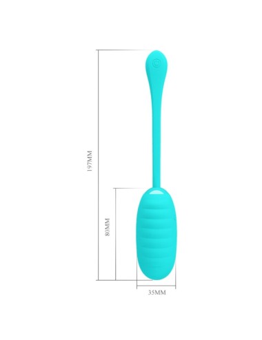 PRETTY LOVE - KIRK LIGHT GREEN RECHARGEABLE VIBRATING EGG