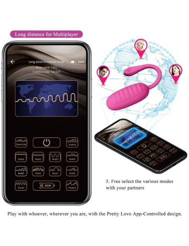 PRETTY LOVE - CATALINA PINK RECHARGEABLE VIBRATING EGG