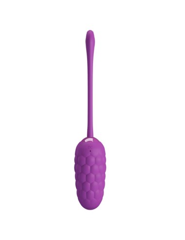 PRETTY LOVE - VIBRATING EGG WITH PURPLE RECHARGEABLE MARINE TEXTURE